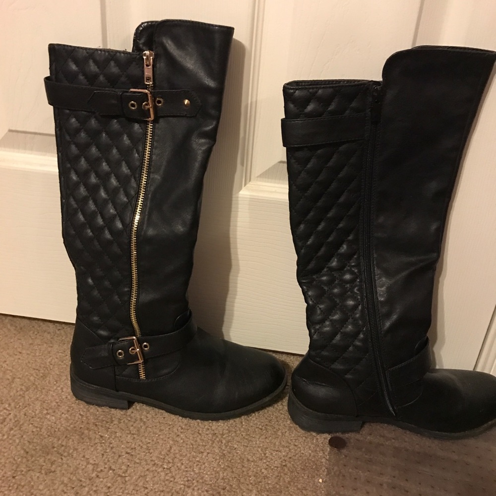 Patent Leather winter boots